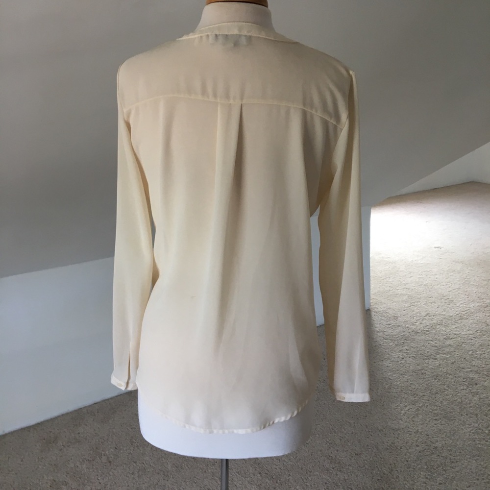 Front Ruffled Secretary Blouse - Picture 5 of 7